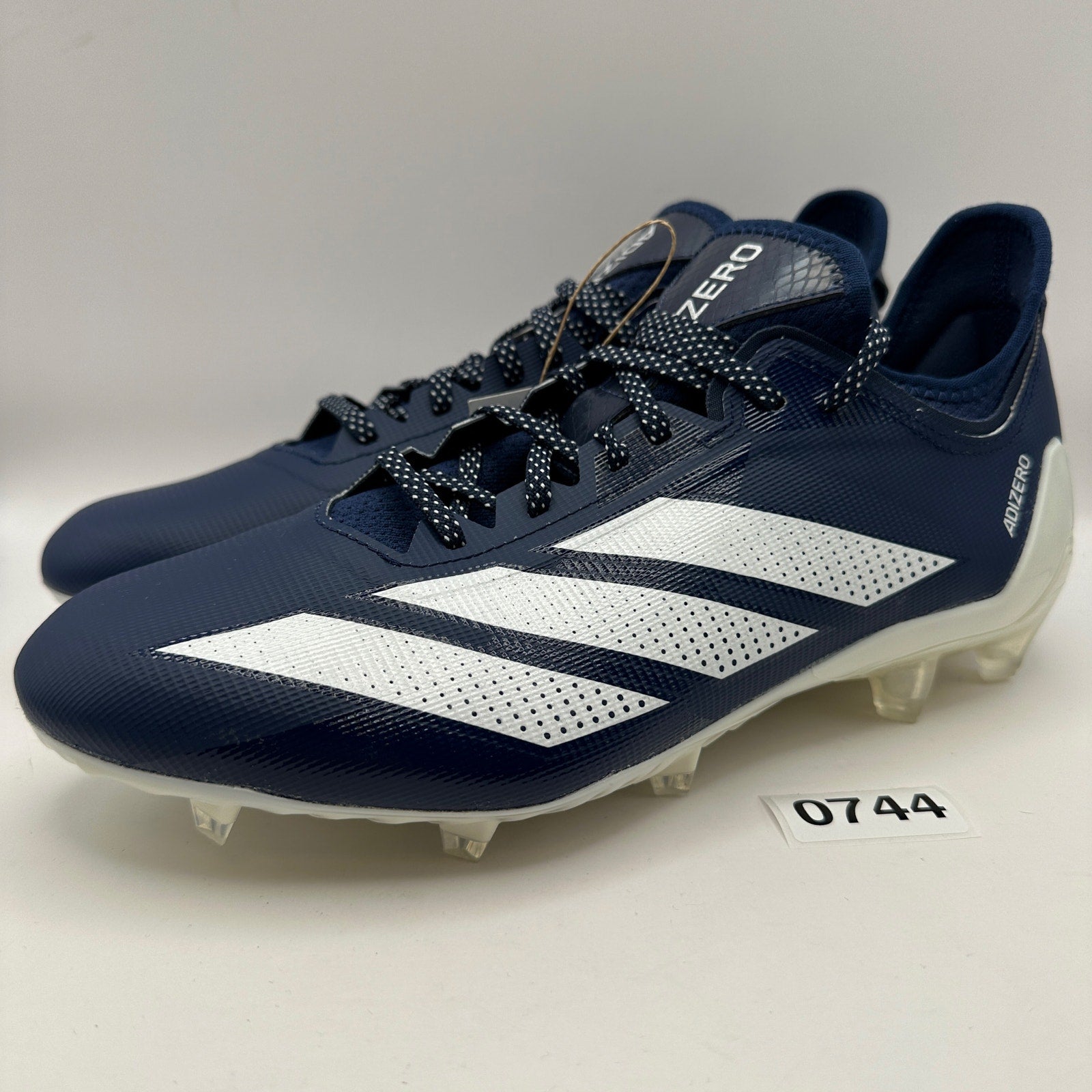 ADIDAS MEN'S 10 ADIZERO ELECTRIC .1 FOOTBALL CLEATS NAVY/WHITE IF1915