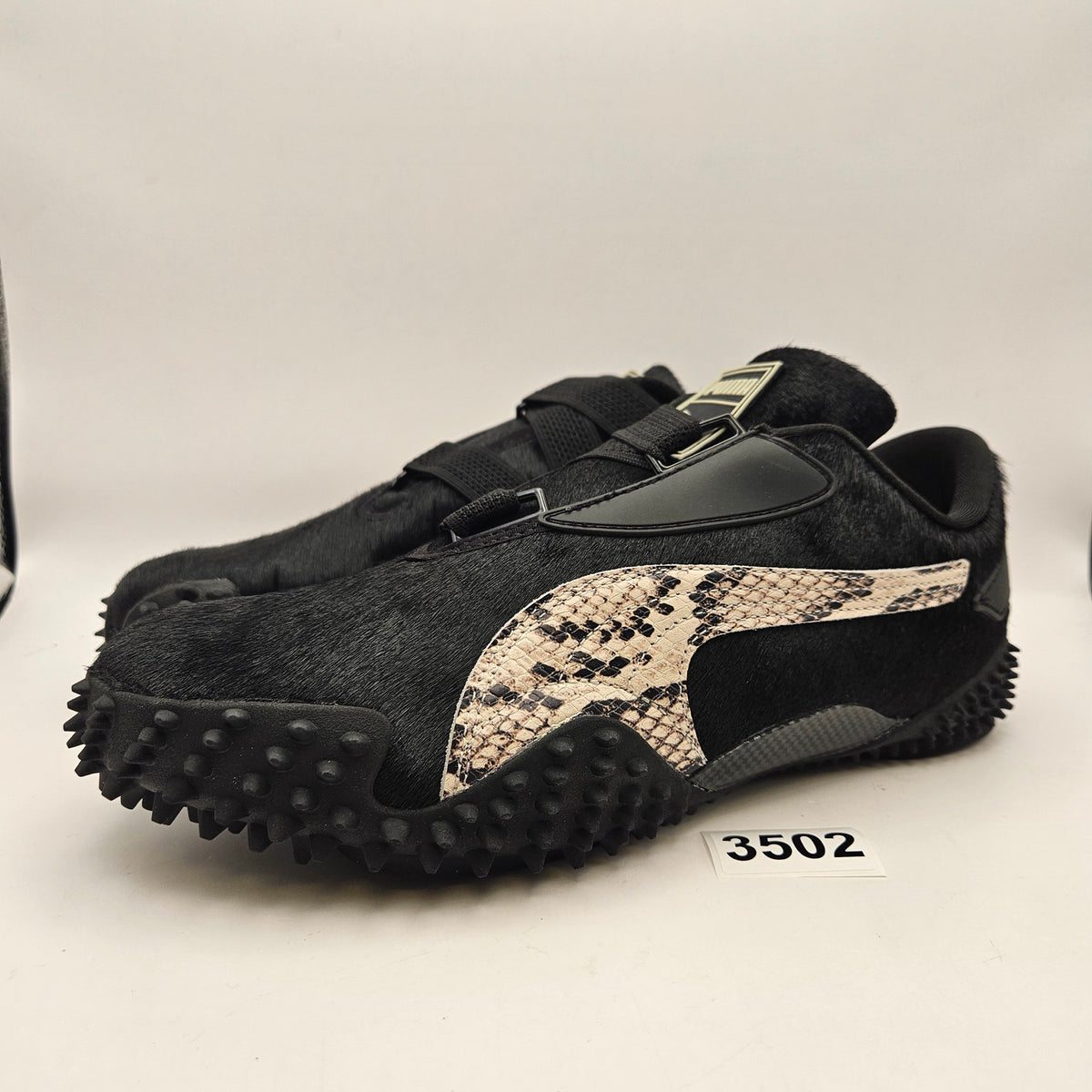 PUMA X A$AP ROCKY MEN'S 9 MOSTRO OG BLACK COW HAIR SNAKESKIN AWGE 406497-01 NWOB