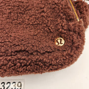 LULULEMON EVERYWHERE BELT BAG LARGE TEDDY FLEECE BROWN NWT
