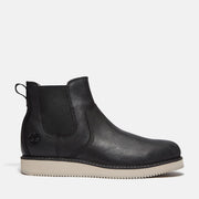 TIMBERLAND MEN'S 12 BRITTON EDGE ESSENTIAL MID CHELSEA BOOT BLACK FULL GRAIN