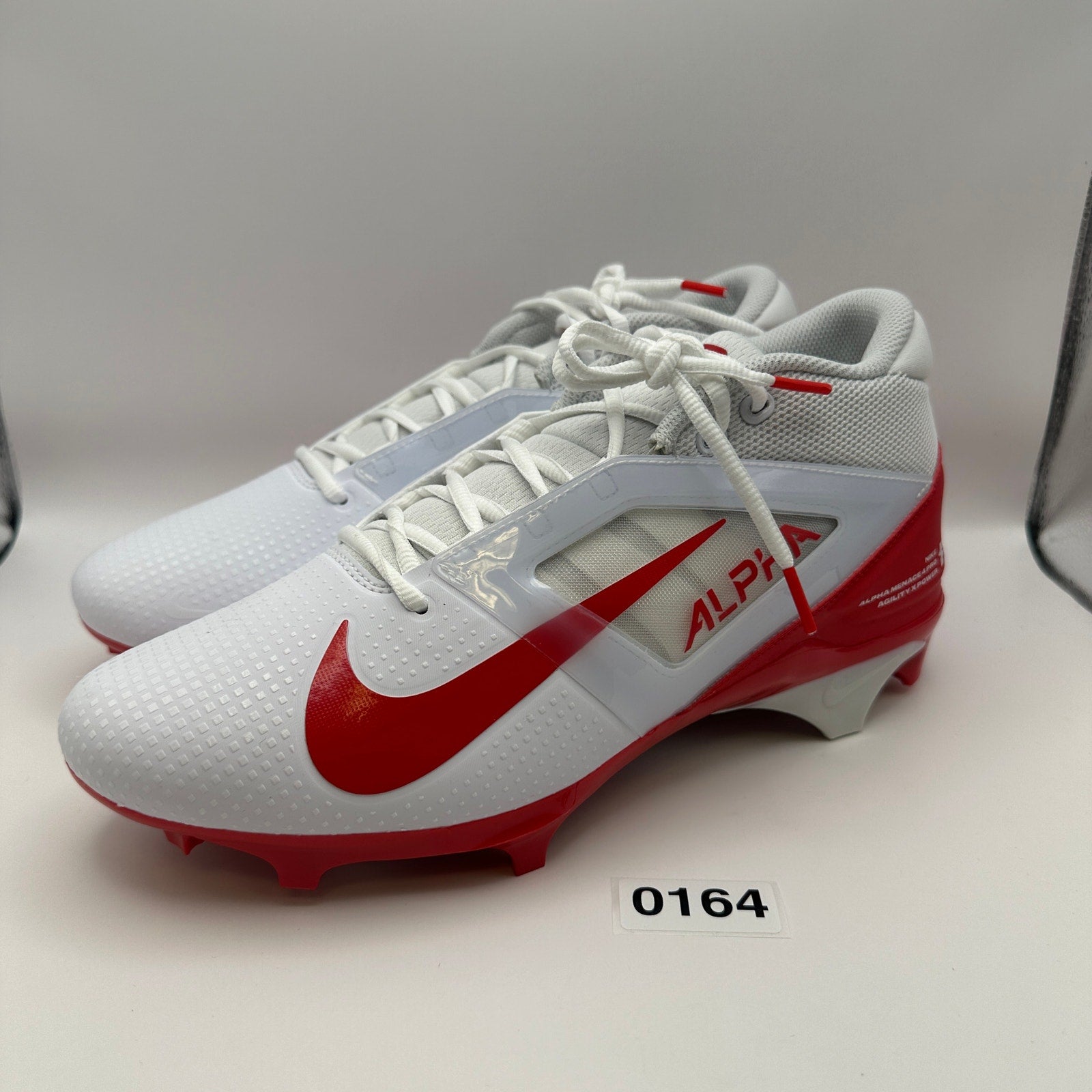 NIKE Men's 10 Alpha Menace 4 PRO Red/White FD7037-102
