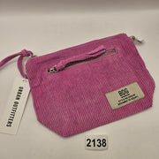 URBAN OUTFITTERS BDG PINK CORDUROY MAKE-UP BAG ZIPPERED NWT