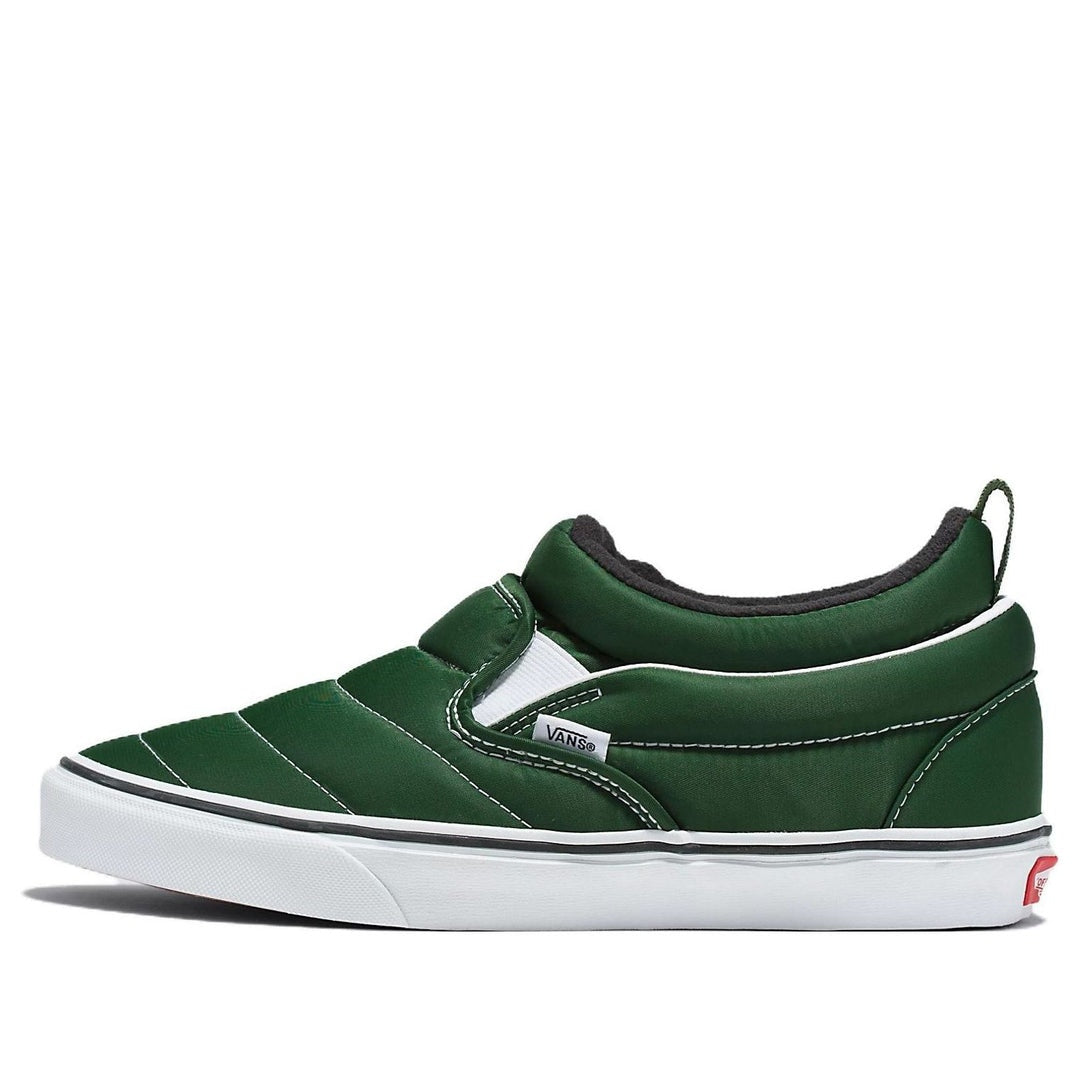 VANS MEN'S 7.5 SLIP ON MID COZY MESH DARK GREEN SNEAKER NIB