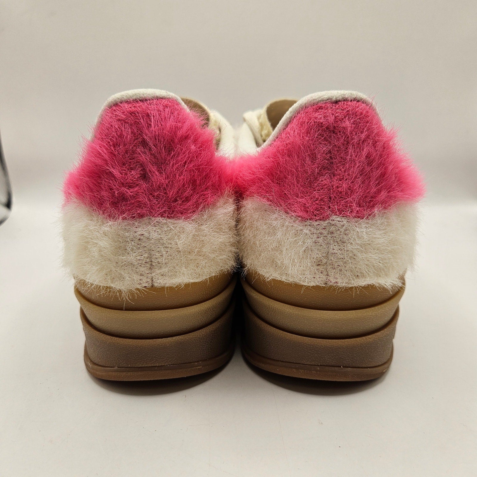 ADIDAS ORIGINALS WOMEN'S 9.5 GAZELLE BOLD SHOCK PINK WHITE GOLD JS3908 NWOB