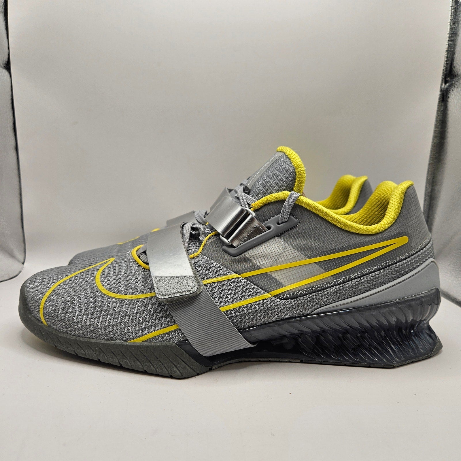 NIKE MEN'S 14 ROMALEOS 4 WOLF GREY LIGHTENING WEIGHTLIFTING GYM SHOES CD3463-002