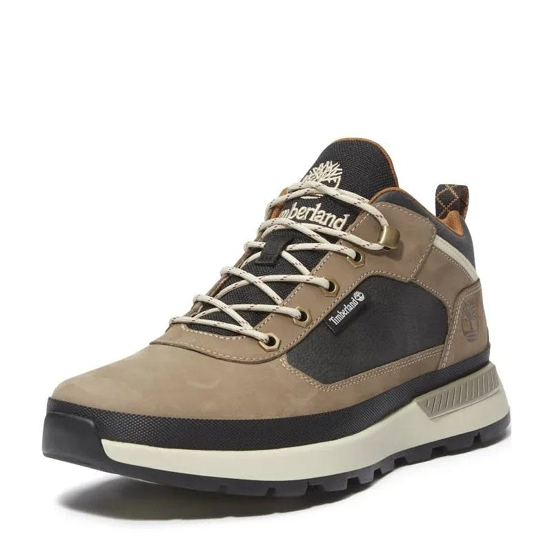 TIMBERLAND MEN'S 13 FIELD TREKKER SNEAKER LOW LACED DARK BROWN NUBUCK NIB