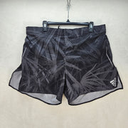 ADIDAS MEN'S 2XL ATHLETIC SHORTS RUNNING ELASTIC WAIST PULL-ON BLACK NWT