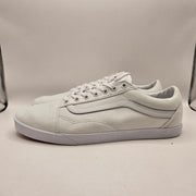 VANS MEN'S 10.5 OLD SKOOL TRUE WHITE LOW TOP SNEAKER NWOB