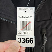 TIMBERLAND MEN'S XXL SOFTSHELL FULL ZIP JACKET BLACK WATER RESISTANT OUTDOOR NWT