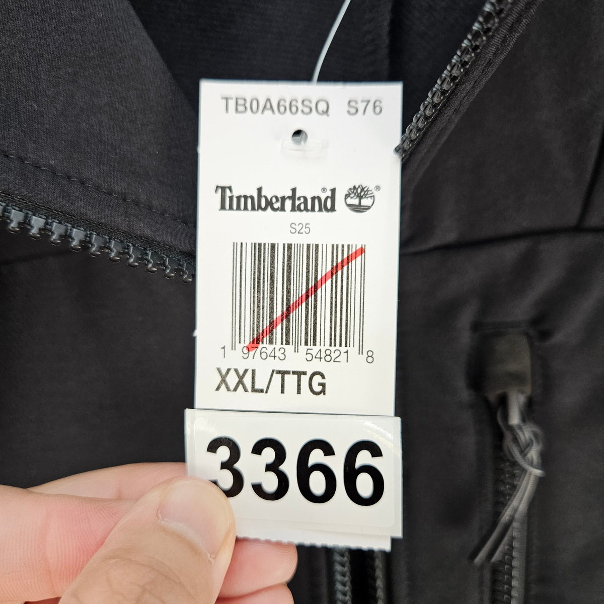 TIMBERLAND MEN'S XXL SOFTSHELL FULL ZIP JACKET BLACK WATER RESISTANT OUTDOOR NWT