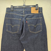 LEVI'S MEN'S 31X30 DARK WASH 555 RELAXED STRAIGHT PREMIUM DENIM JEANS