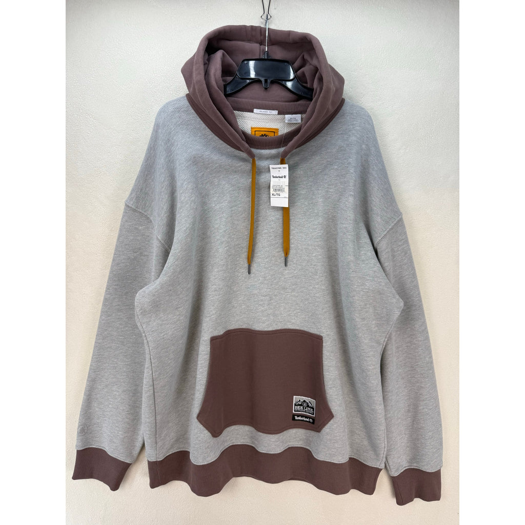 TIMBERLAND X BEELINE SUPER RARE MEN'S XL GREY/TARO PULLOVER HOODIE