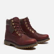 TIMBERLAND WOMEN'S 9.5 PREMIUM 6 INCH WATERPROOF BOOT BURGUNDY BROWN NIB