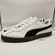 PUMA MEN'S 14 CLUB II SD FS WHITE BLACK GOLD LOW TOP SNEAKER 400921-01