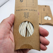 LOT OF 3 - ECCO PREMIUM LACES 150CM WHITE ROUND NIB 1X3 PAIRS