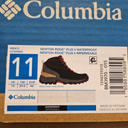 COLUMBIA MEN'S 11 NEWTON RIDGE PLUS II WATERPROOF HIKING BOOT NIB BLACK SHARK
