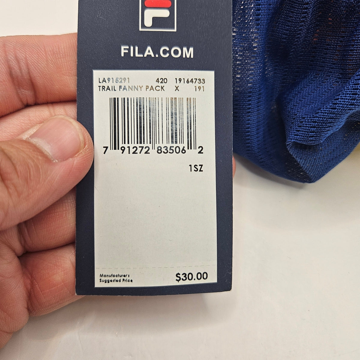 FILA RARE TRAIL FANNY PACK BLUE YELLOW LA915291-420 NWT