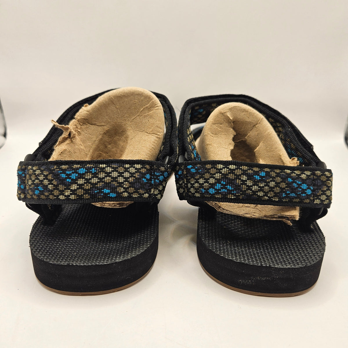 TEVA MEN'S 10 MIDFORM UNIVERSAL WEDGE SANDAL CHROMA OLIVE/BLUE TILE NWOT