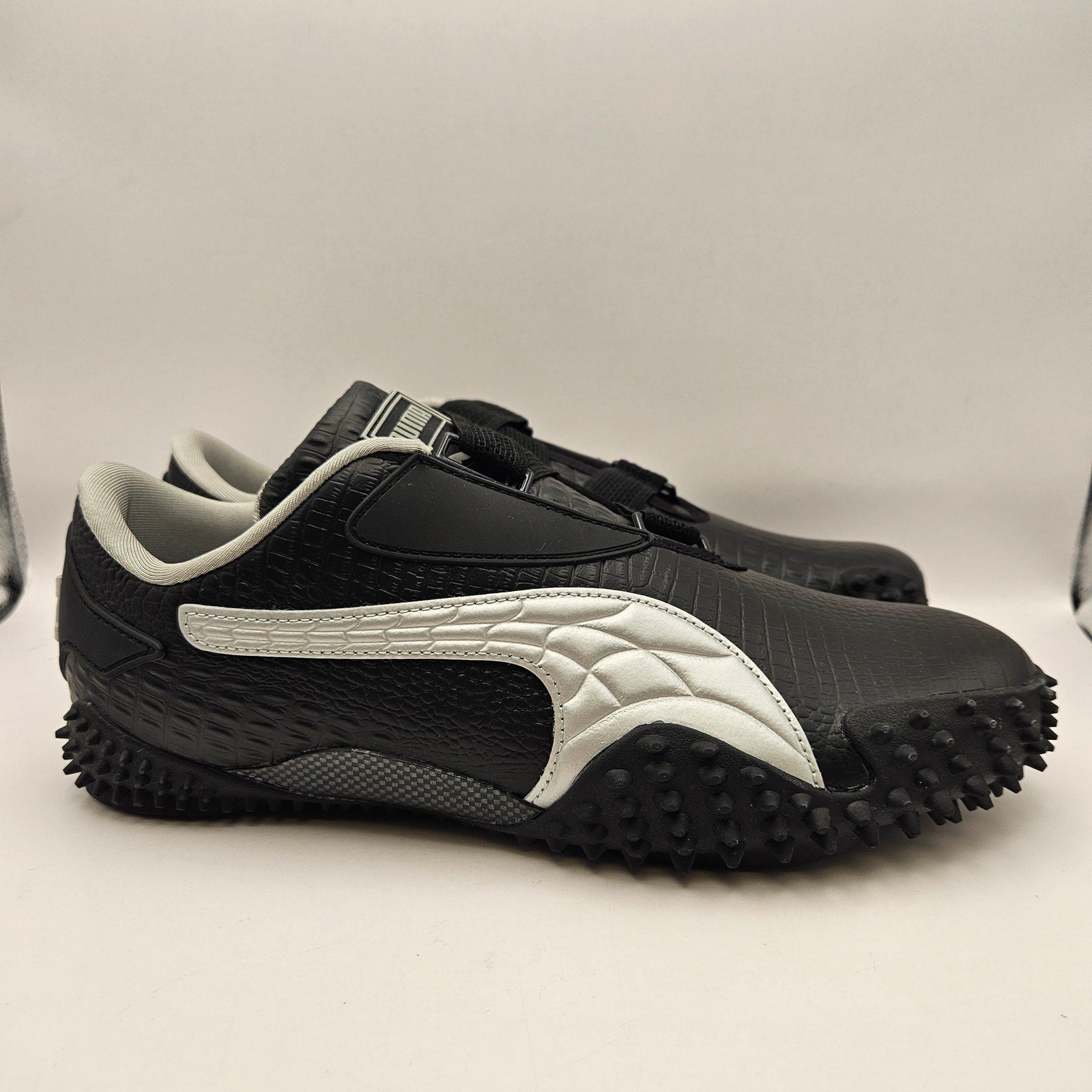 PUMA X A$AP ROCKY MEN'S 10 BLACK CROC MOSTRO 404408-01 SILVER CARBON NWOB