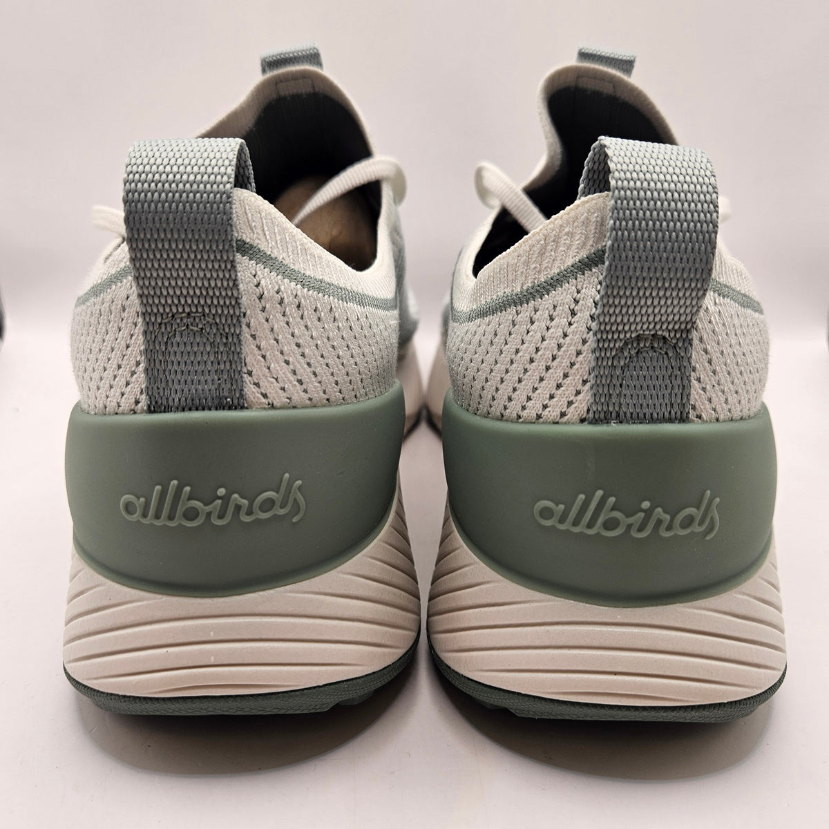 ALLBIRDS MEN'S 12 TREE GLIDER SEAGRASS PARCHMENT SOLE RUNNING SNEAKER A12293