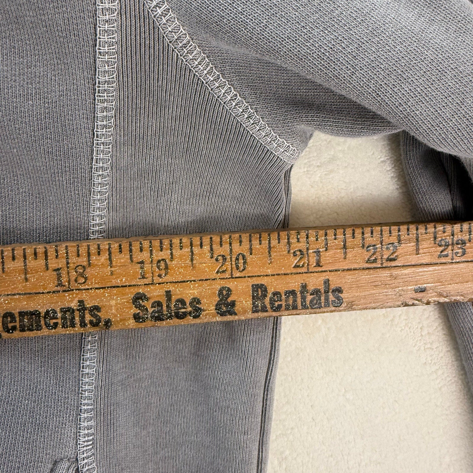 7 FOR ALLMANKIND MEN'S MEDIUM $198 DISTRESSED HOODIE MADE IN PORTUGAL