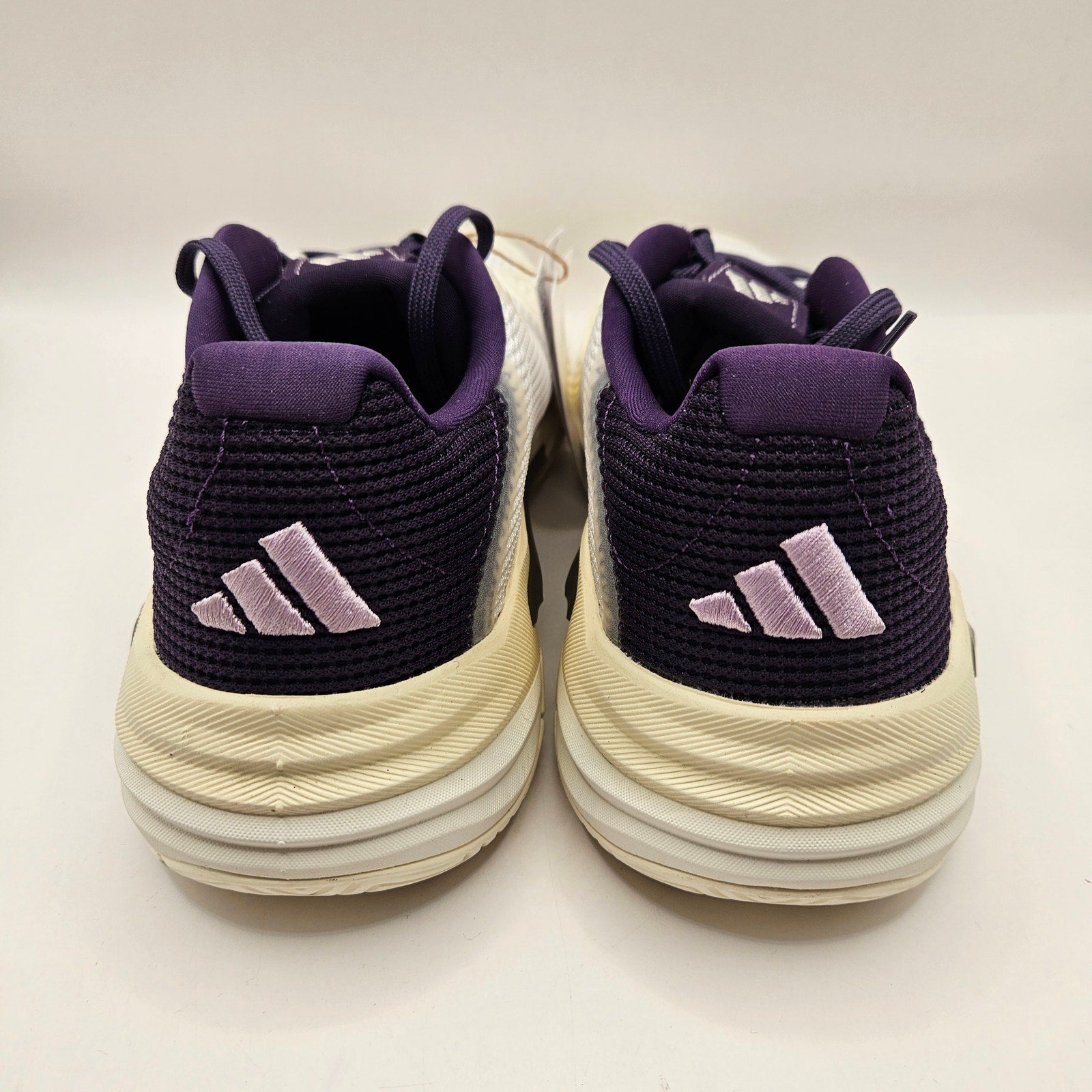ADIDAS WOMEN'S 8 BARRICADE 13 TENNIS SHOES WHITE PLUM JR7814 NWOB