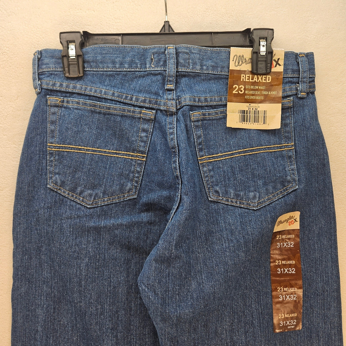 WRANGLER MEN'S 31X32 20X NO.33 EXTREME RELAXED FIT STRAIGHT JEANS NWT
