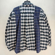 BDG URBAN OUTFITTERS WOMEN'S MEDIUM PATCHWORK PLAID BUTTON FRONT SHIRT BOHO