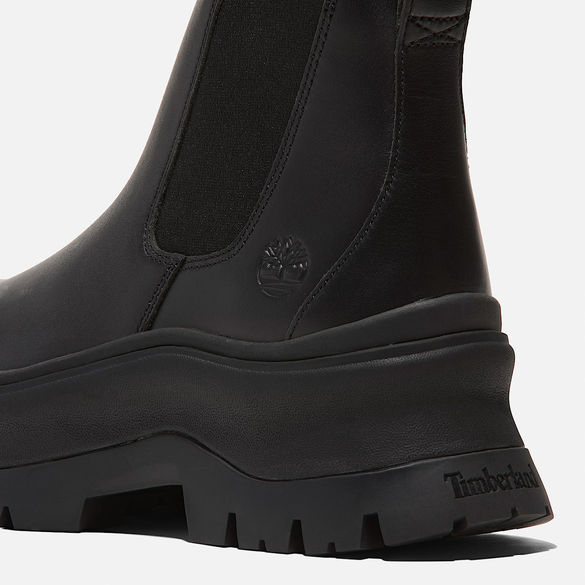 TIMBERLAND WOMEN'S 8.5 ROXIE LANE MID CHELSEA BOOT BLACK FULL GRAIN NIB