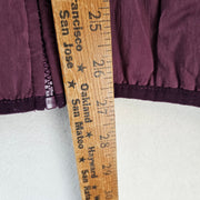 URBAN OUTFITTERS WOMEN'S MEDIUM BURGUNDY HOODED QUILTED JACKET