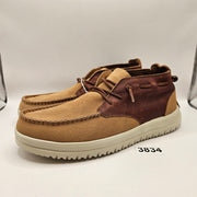 HEY DUDE MEN'S 11 JACKSON SUEDE CHESTNUT MID TOP NWOB