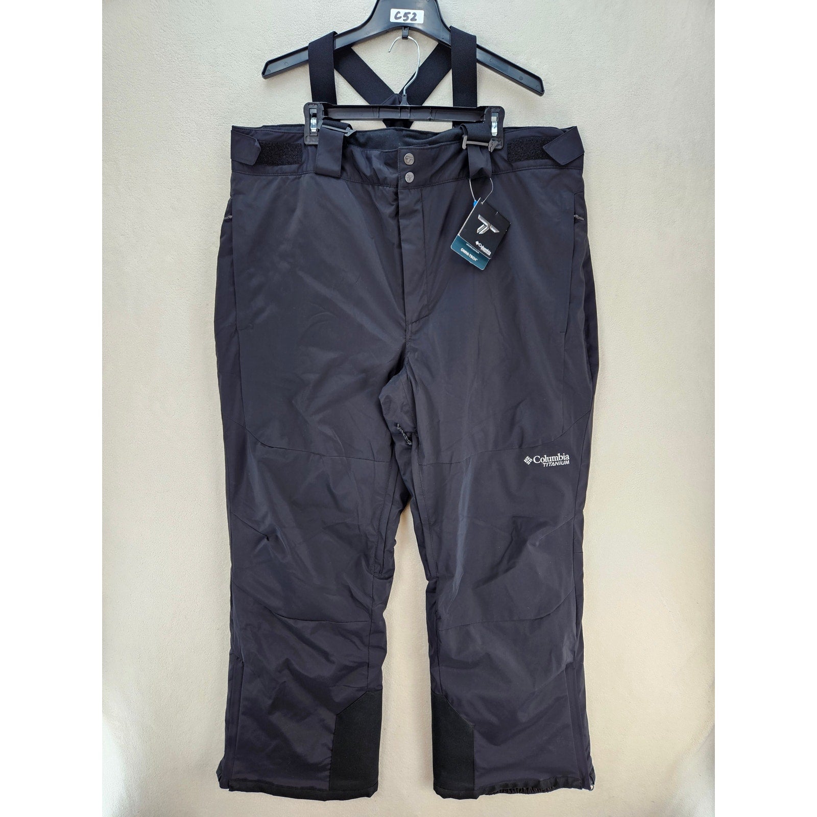 COLUMBIA TITANIUM MEN'S 2X BLACK CIRQUE BOWL PANTS SKI/SNOW OMNI HEAT INFINITY