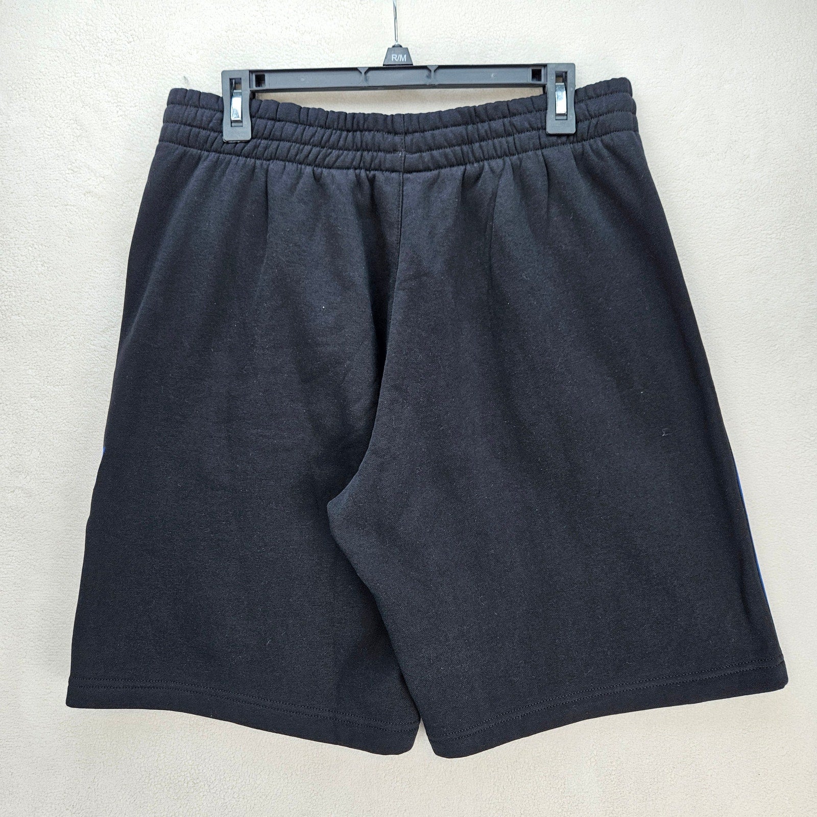 ADIDAS ORIGINALS MEN'S LARGE 3D TREFOIL 2 STRIPES SHORTS GE0815 NWT BLACK NWT