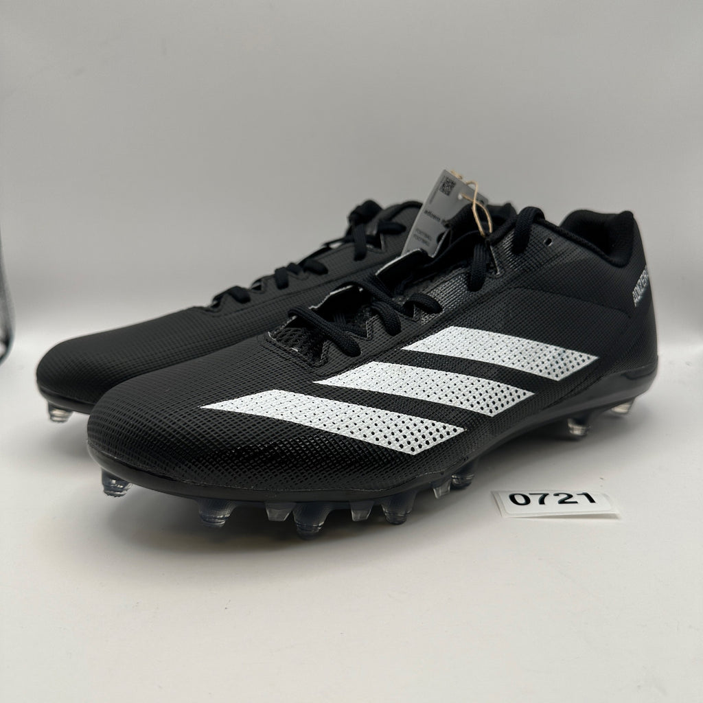 ADIDAS MEN'S 10 ADIZERO ELECTRIC .2 IF1902 BLACK FOOTBALL CLEATS