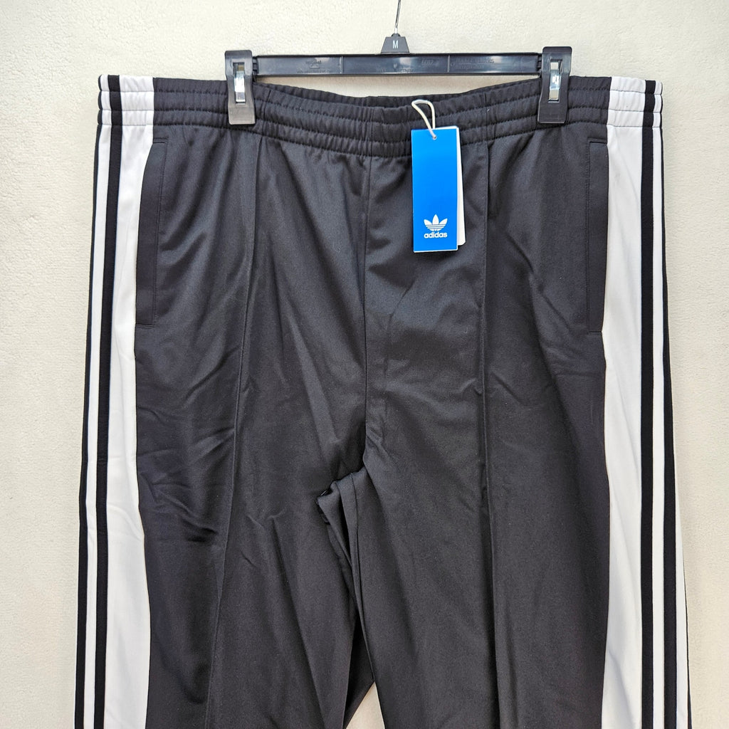 ADIDAS ORIGINALS WOMEN'S 2X ADIBREAK LOOSE TRACK PANTS IN0676 NWT BLACK WHITE