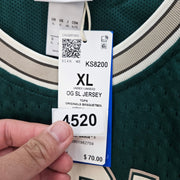 ADIDAS MEN'S XLARGE ORIGINALS TREFOIL GREEN TANK SIDELINE JERSEY KG8200 THICK
