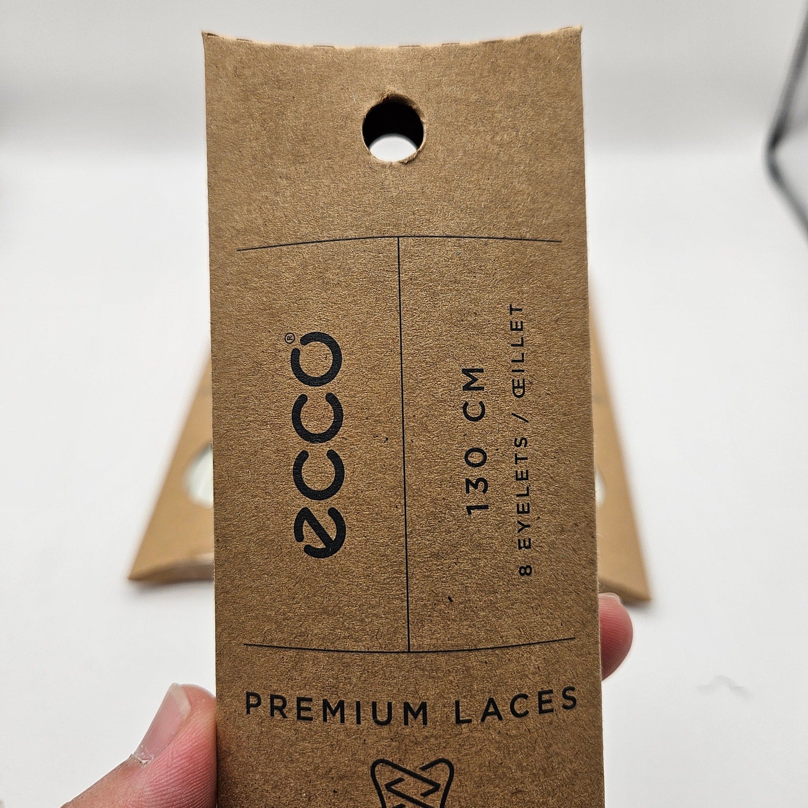 LOT OF 4 - ECCO PREMIUM LACES 130CM OFF WHITE SOFT 7 NIB 1X4 PAIR