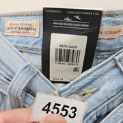 LEVI'S WOMEN'S 24X31 PREMIUM LINEN XL STRAIGHT LIGHT WASH JEANS A87010008