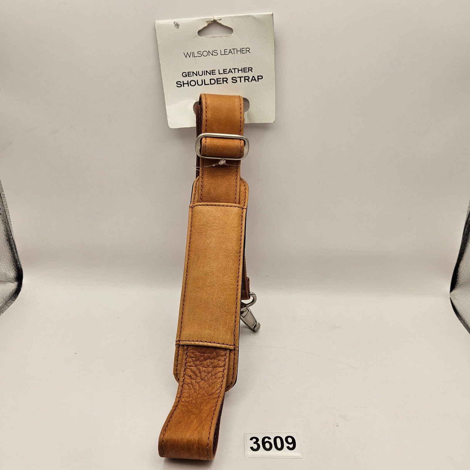 WILSONS LEATHER GENUINE LEATHER SHOULDER STRAP TAN ADJUSTABLE REPLACEMENT STRAP
