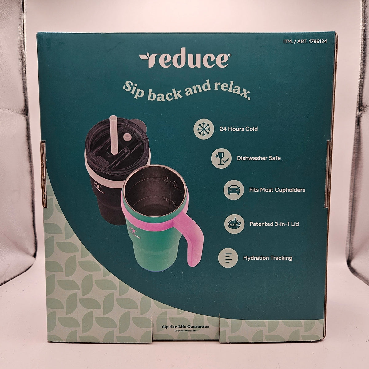 REDUCE COLD1 24OZ INSULATED TUMBLERS 2 PACK COMBO BLACK WHITE