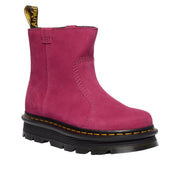 DR MARTENS WOMEN 8 ZEBZAG RIGGER MILLED NUBUCK WATERPROOF FUCHSIA PINK 42022650