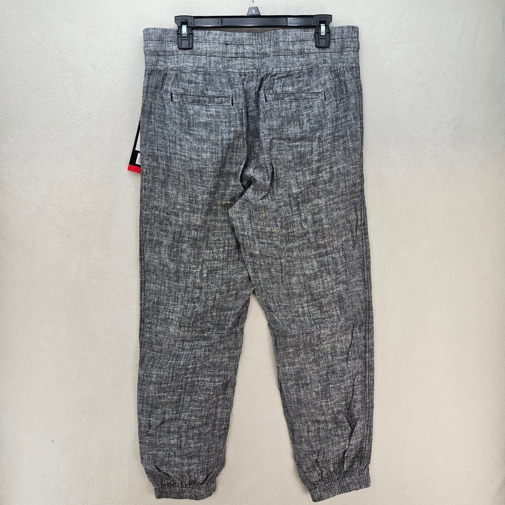 BRIGGS WOMEN'S MEDIUM GRAY LINEN PANTS NWT