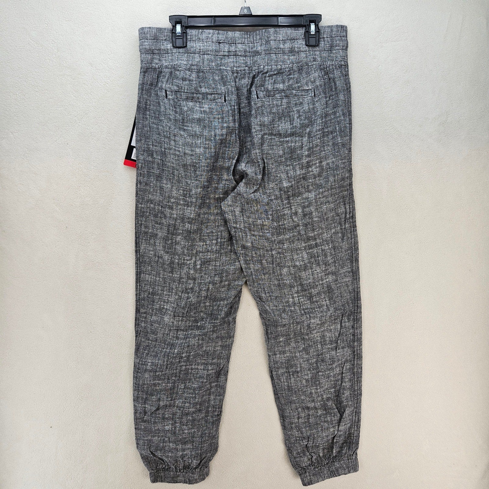 BRIGGS WOMEN'S MEDIUM GRAY LINEN PANTS NWT