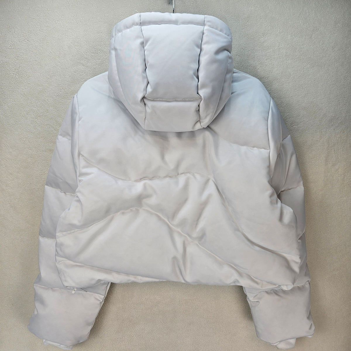 NIKE WOMEN'S SMALL THERMA FIT DOWN JACKET HOODED ALPINE WHITE IB2005-121