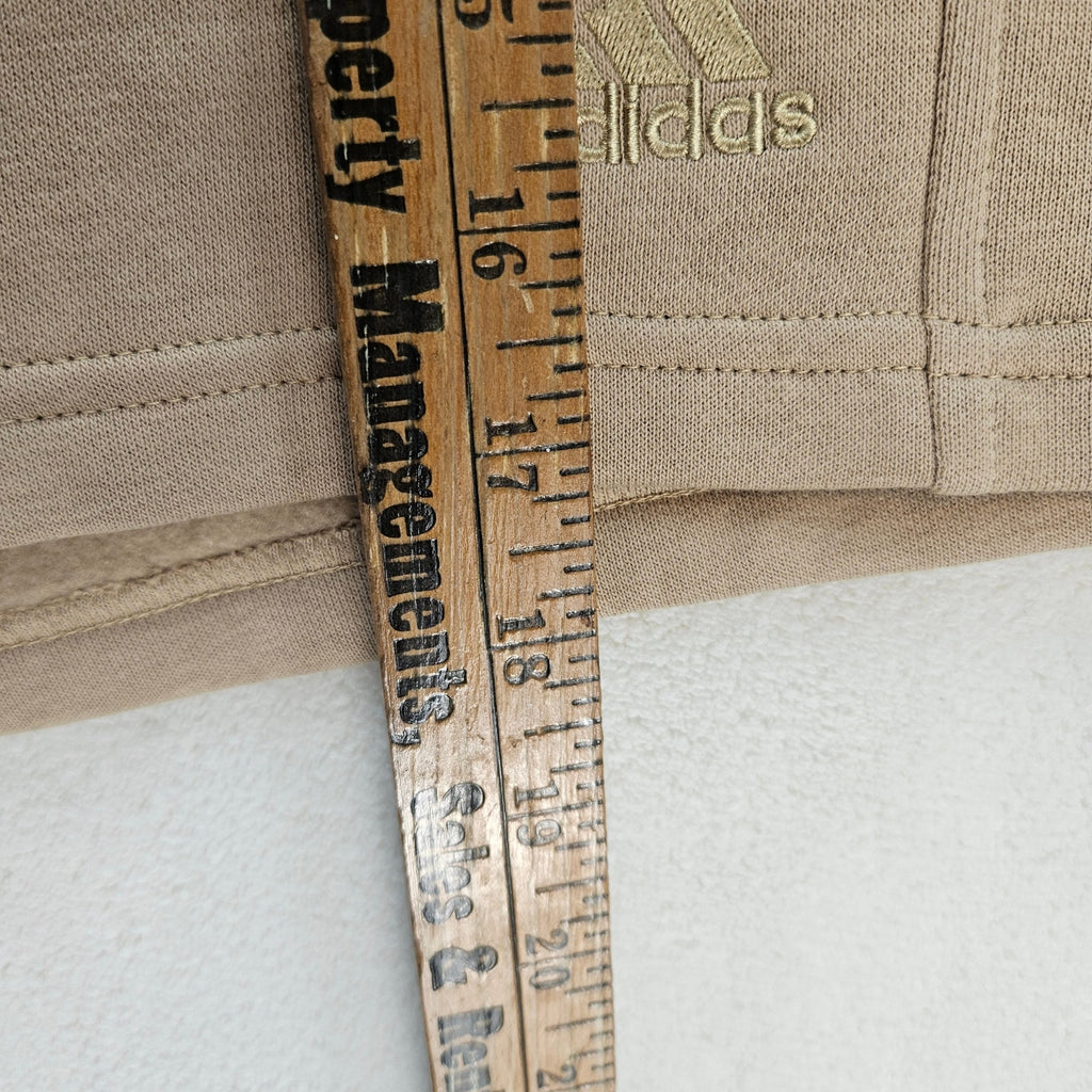 ADIDAS ALL SZN WOMEN'S SMALL SHORTS FLEECE SAND HT3837