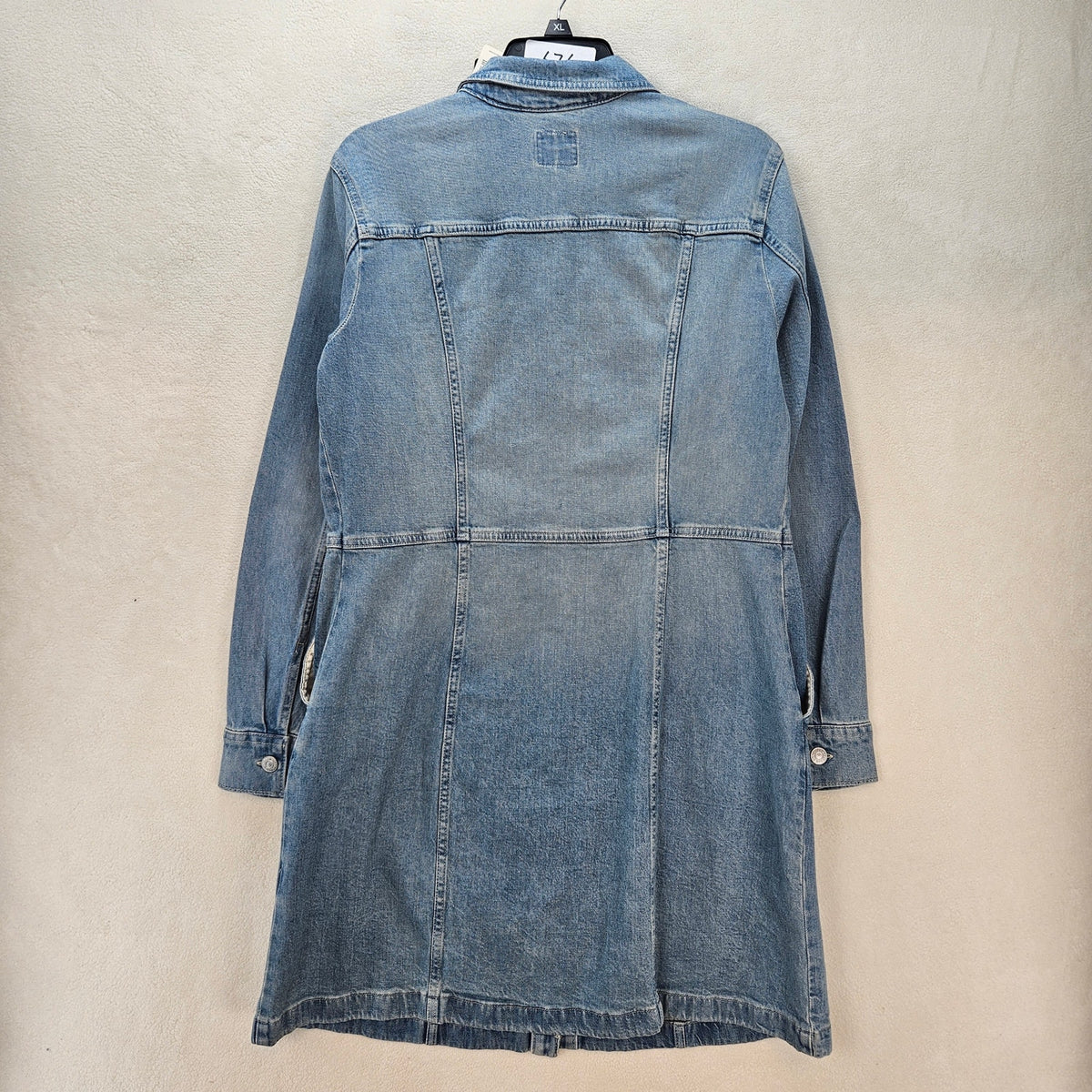 LEVI'S WOMEN'S XL FLYNN WESTERN DRESS NWT MEDIUM WASH A LINE