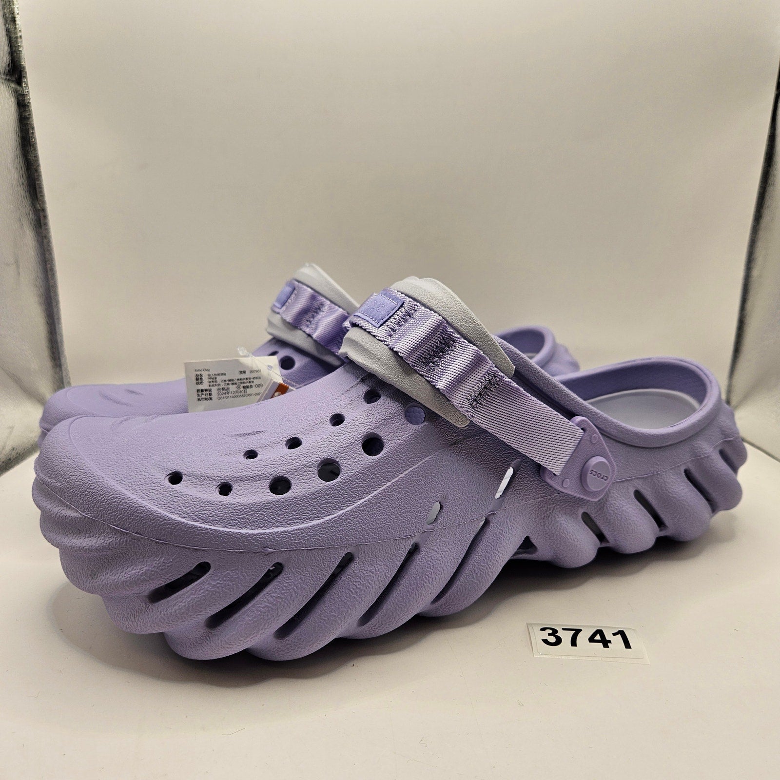 CROCS ECHO MEN'S 12 CLOG MYSTIC PURPLE SLIP ON CASUAL SANDAL 207937-5BN NWT