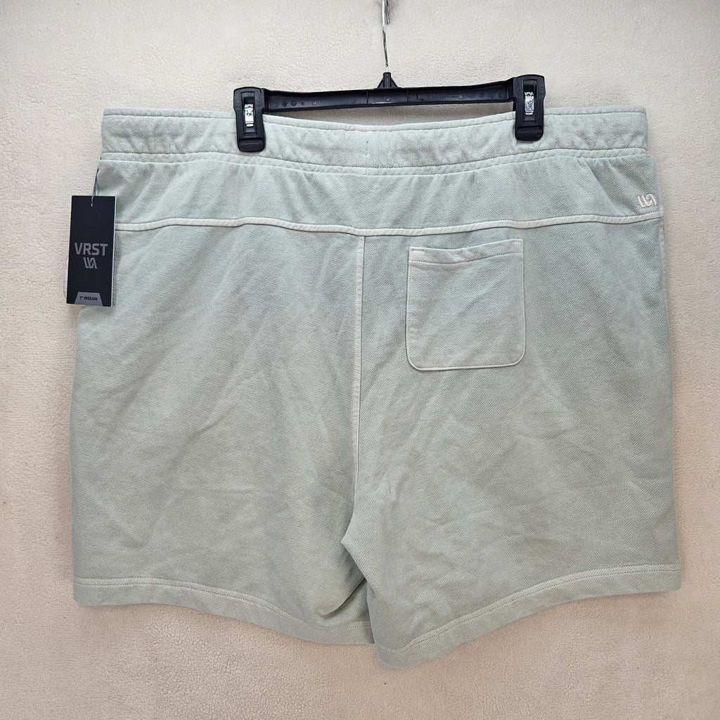 VRST MEN'S XXL WASHED TWILL TERRY SIMPLE SHORT MUTED MINT NWT
