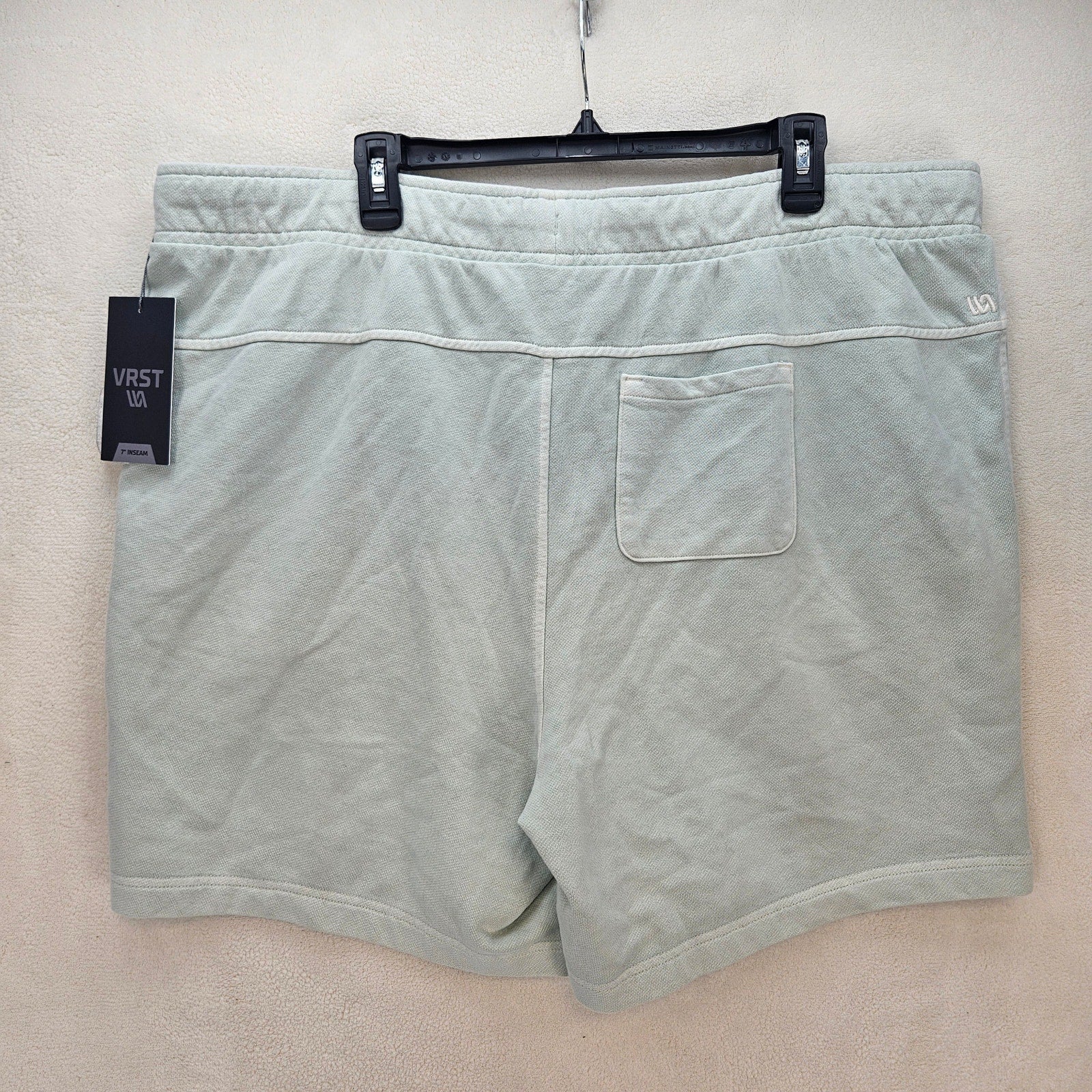 VRST MEN'S XXL WASHED TWILL TERRY SIMPLE SHORT MUTED MINT NWT