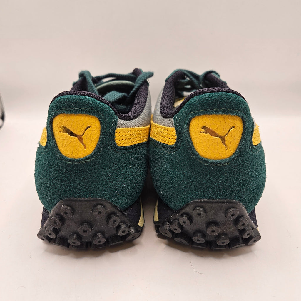 PUMA MEN'S 8 EASY RIDER GREEN MOON SUNNY YELLOW LOW TOP CANVAS SNEAKER 400397-02